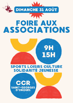informations foire aux associations 2025 st georges d'orques